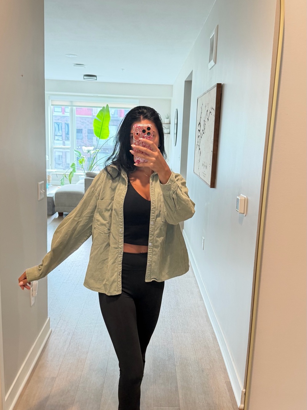 Zara Olive Green Utility Jacket